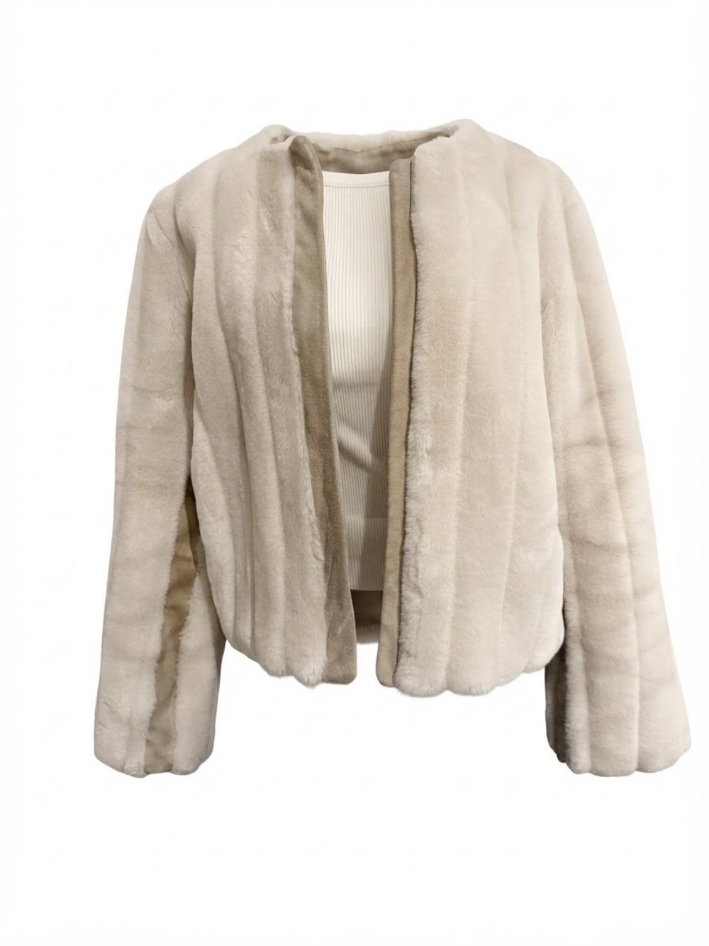 Vintage Banana Republic faux fur coat